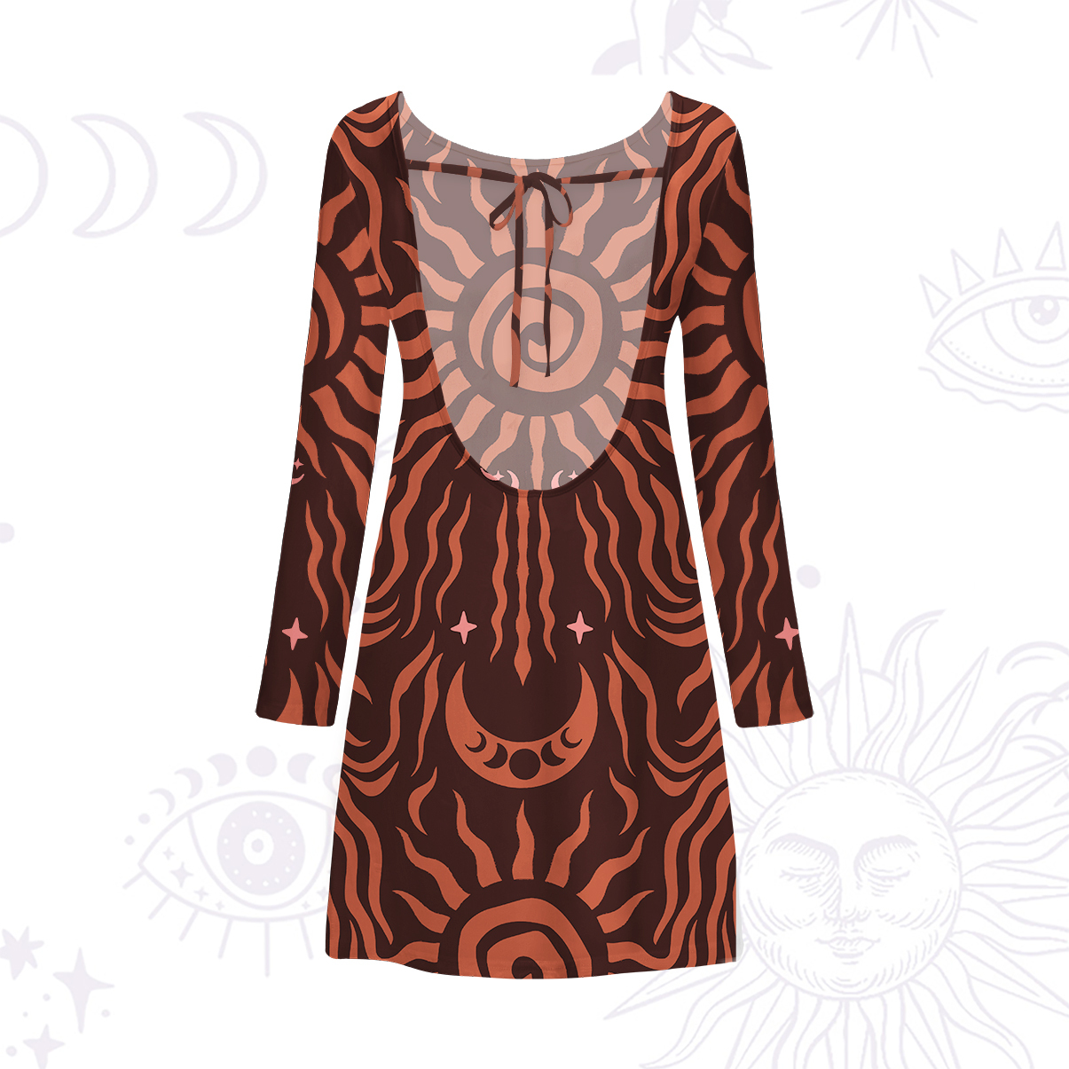 Purplehecate Solar Ritual Beachwear Cover-Up Dress