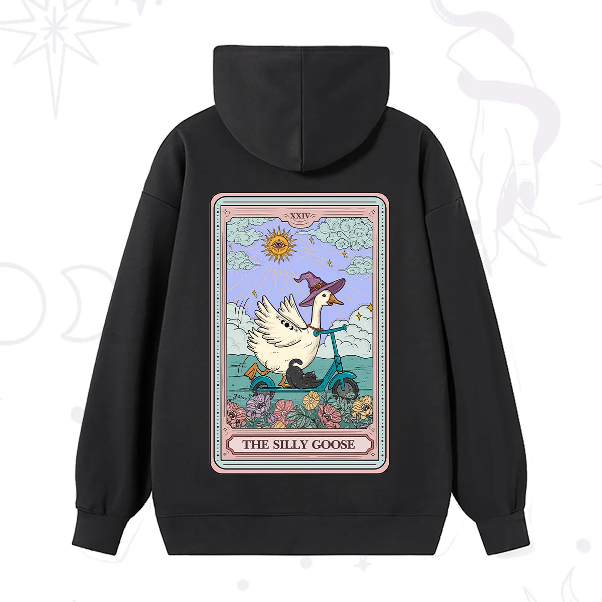 Purplehecate The Silly Goose Tarot Card Hoodie