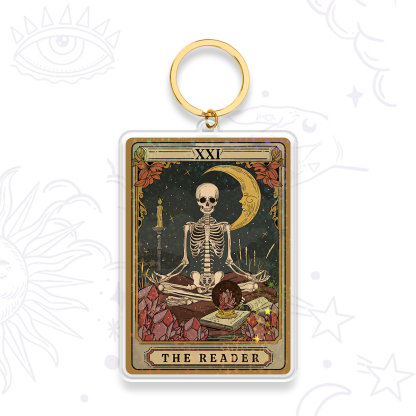 Purplehecate The Reader Tarot Keychain
