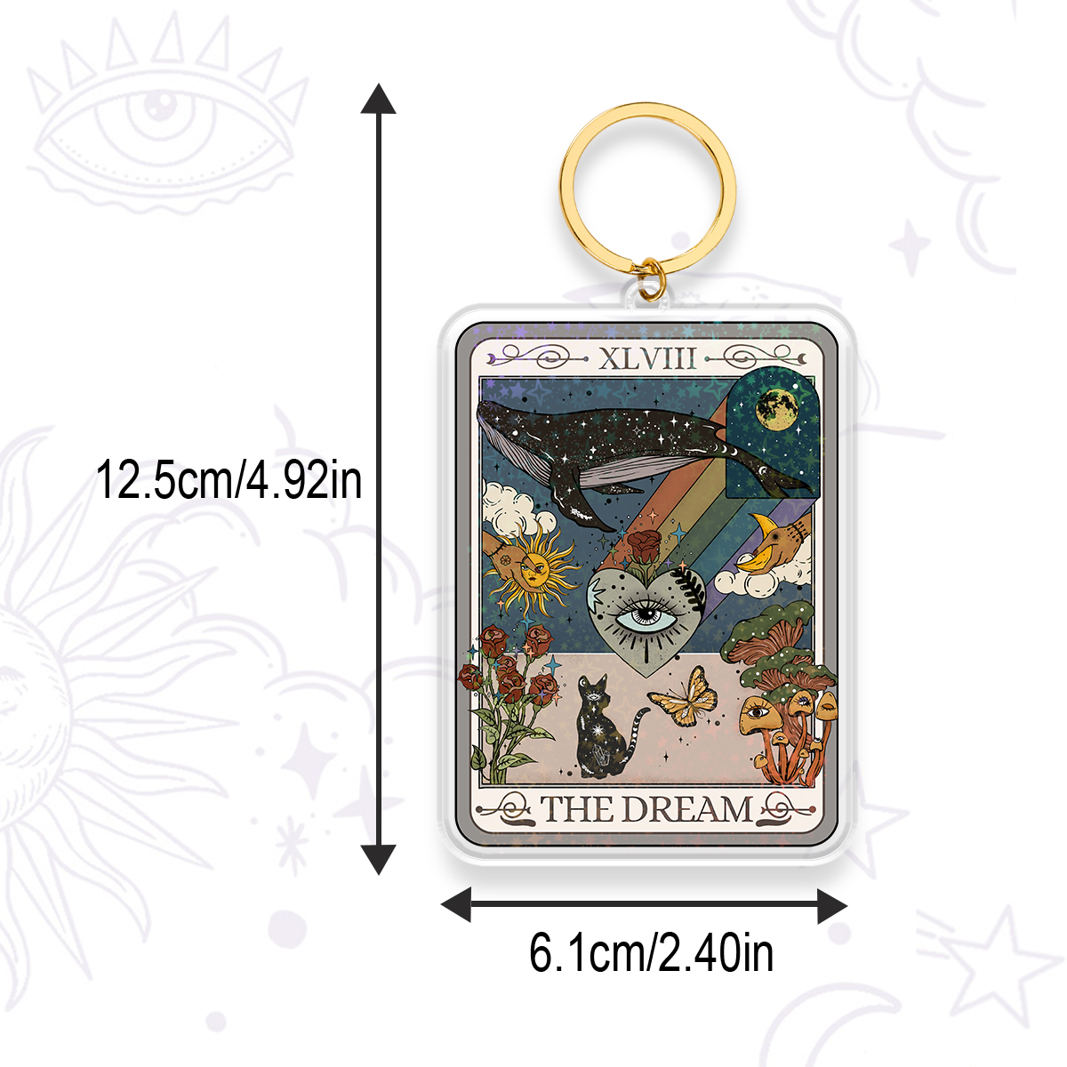 Purplehecate The Dream Tarot Keychain