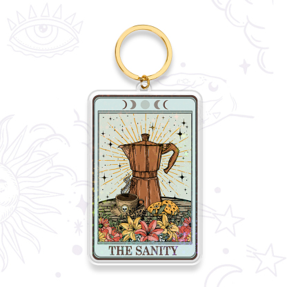 Purplehecate The Sanity Tarot Keychain