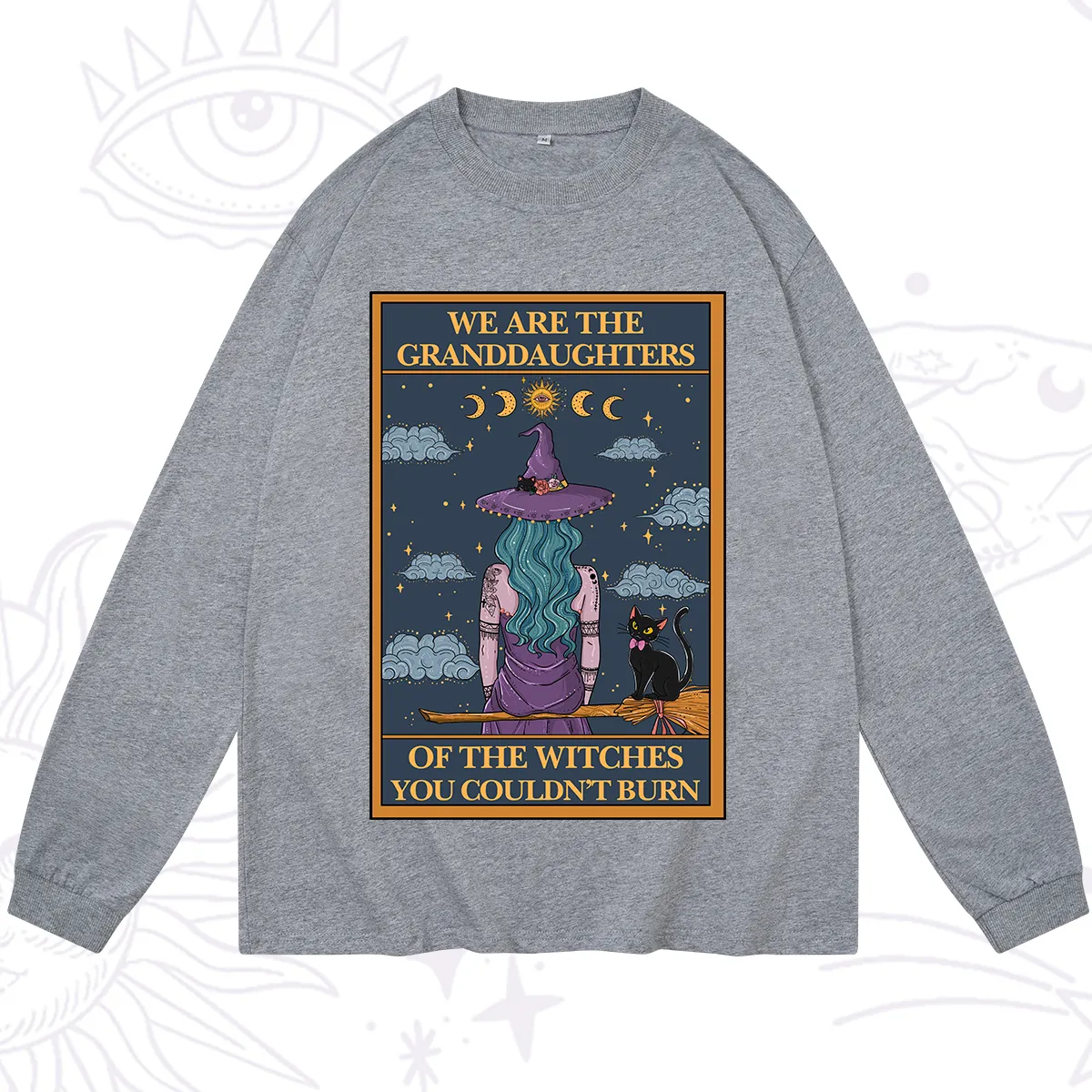Purplehecate The Witches You Couldn't Burn Oracle Card Long Sleeve T-Shirt