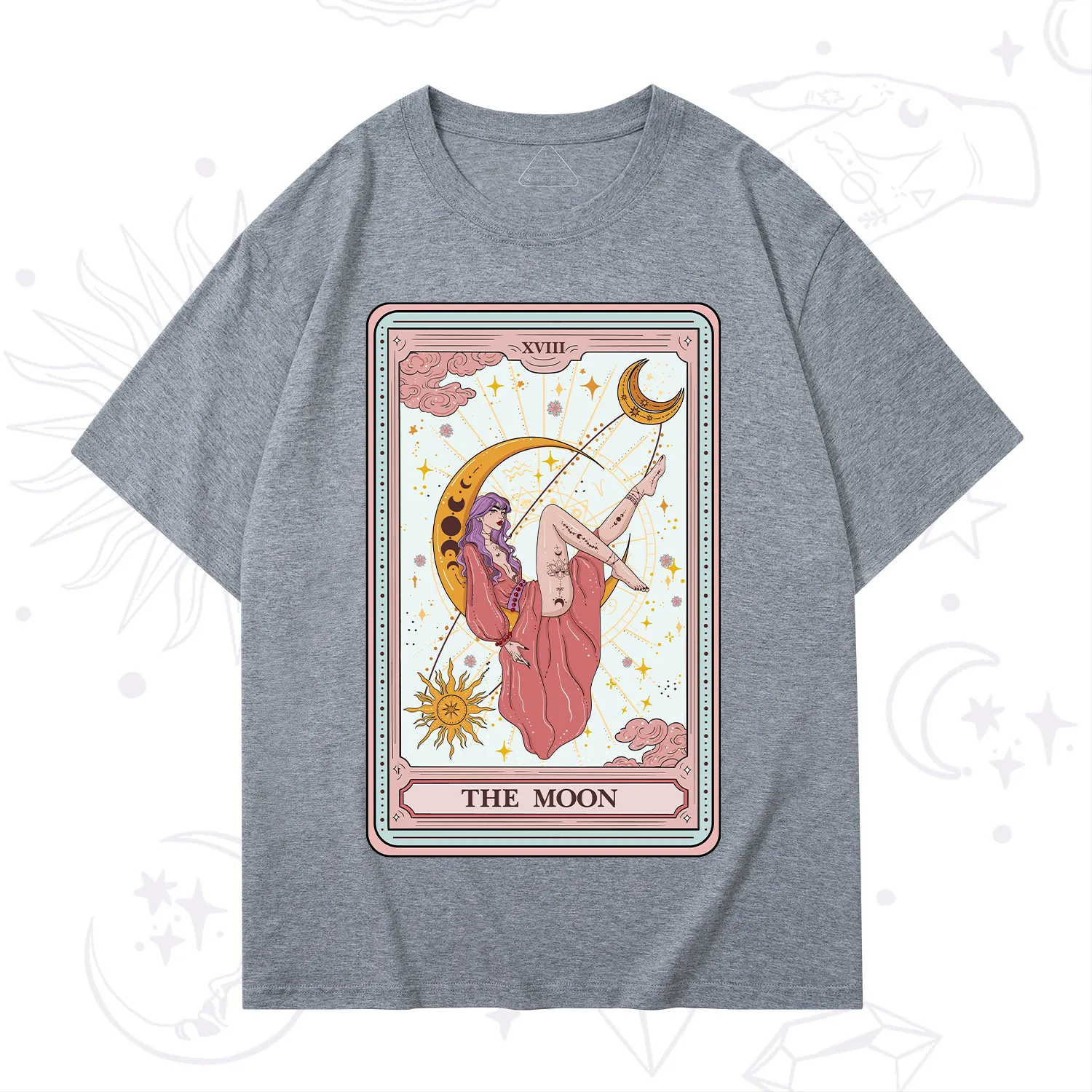 Purplehecate The Moon Tarot T-Shirt