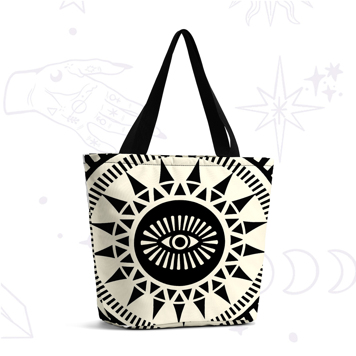Purplehecate All-Seeing Eye Casual Tote Bag