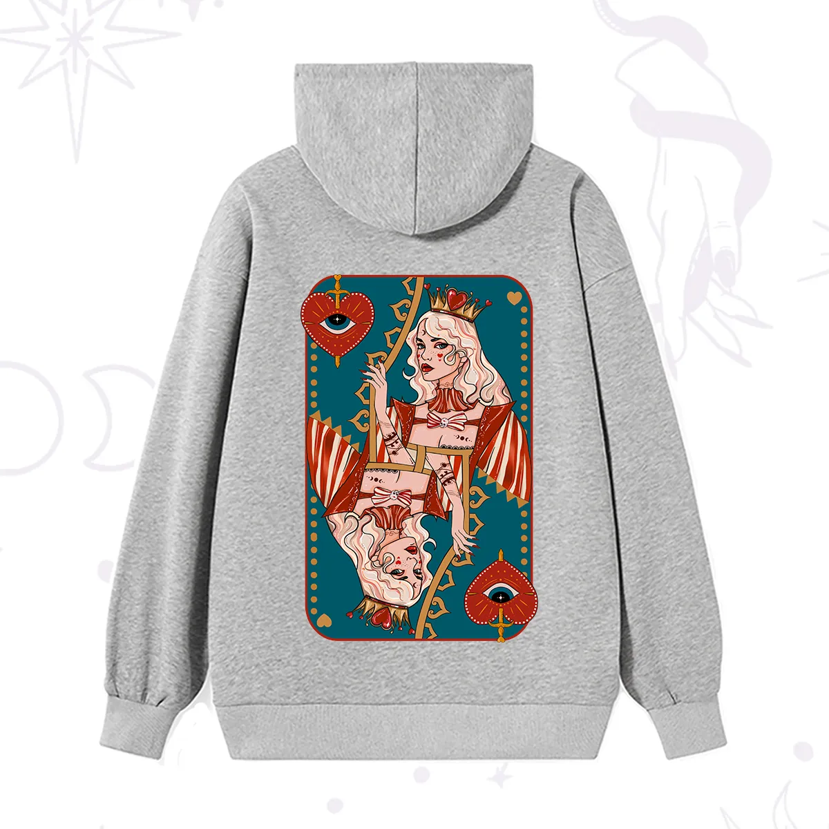 Purplehecate Mystic Queen of Hearts Hoodie