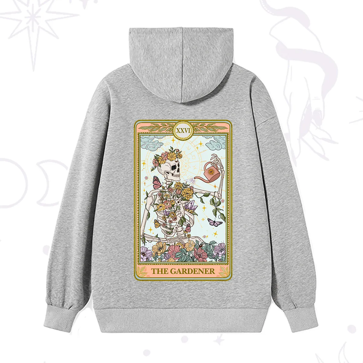 Purplehecate The Skeleton Gardener Tarot Hoodie