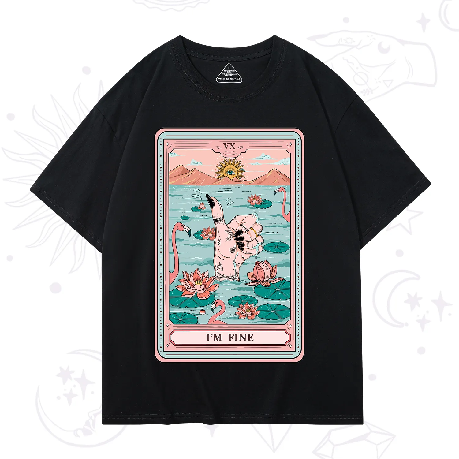 Purplehecate The I'm Fine Tarot T-Shirt