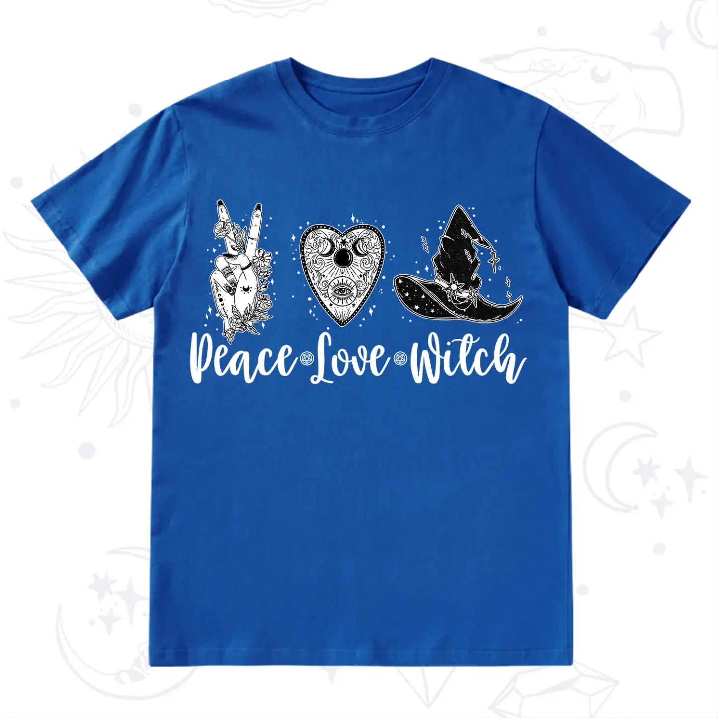 Purplehecate Peace Love Witch T-Shirt