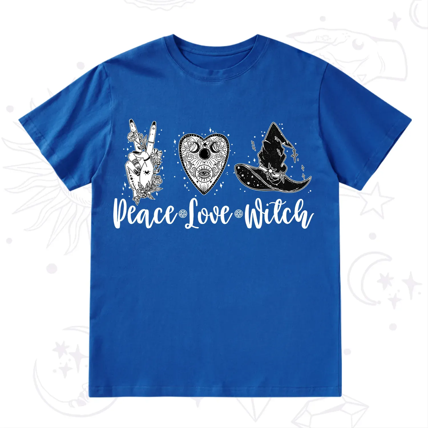 Purplehecate Peace Love Witch T-Shirt