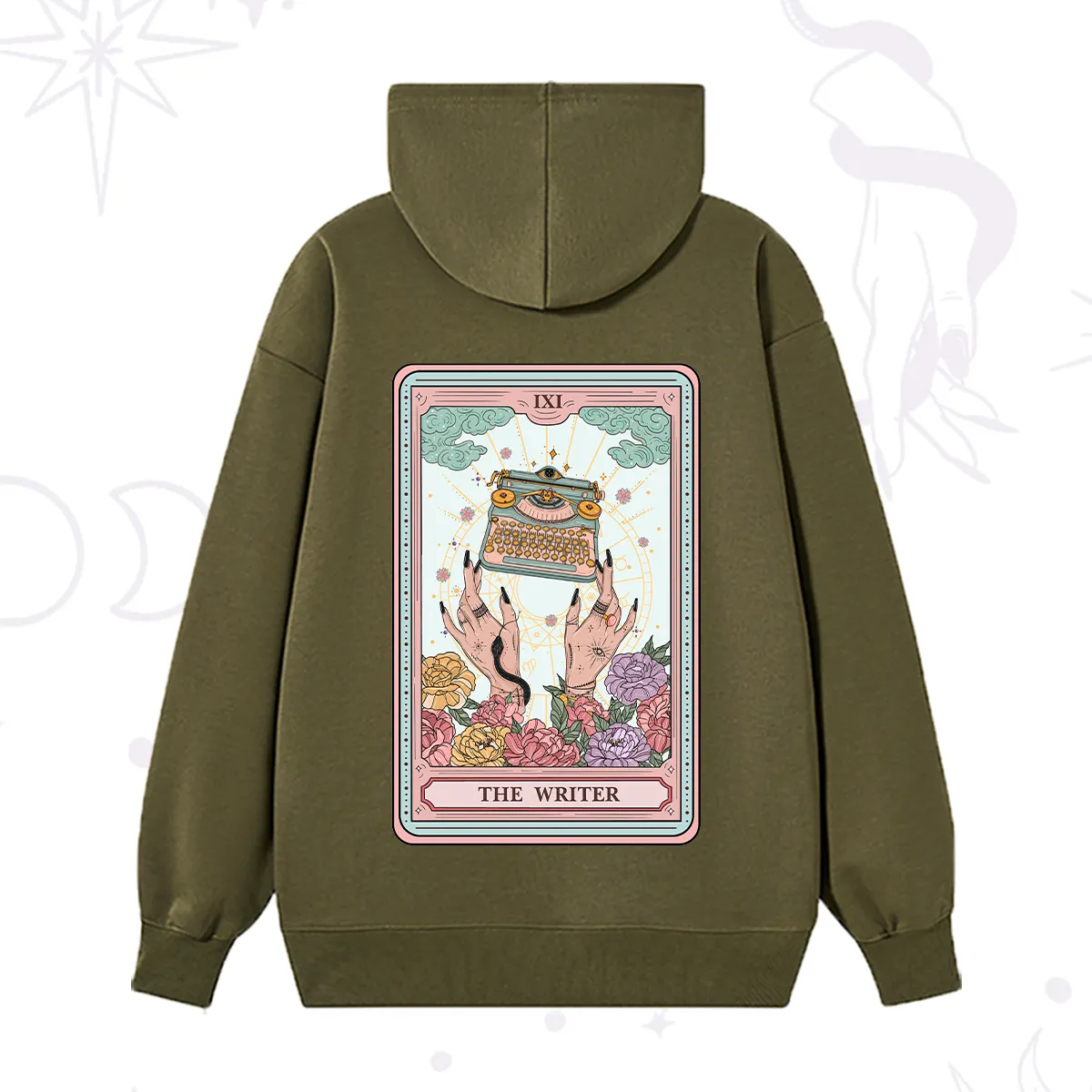 Purplehecate The Writer Tarot Card Hoodie