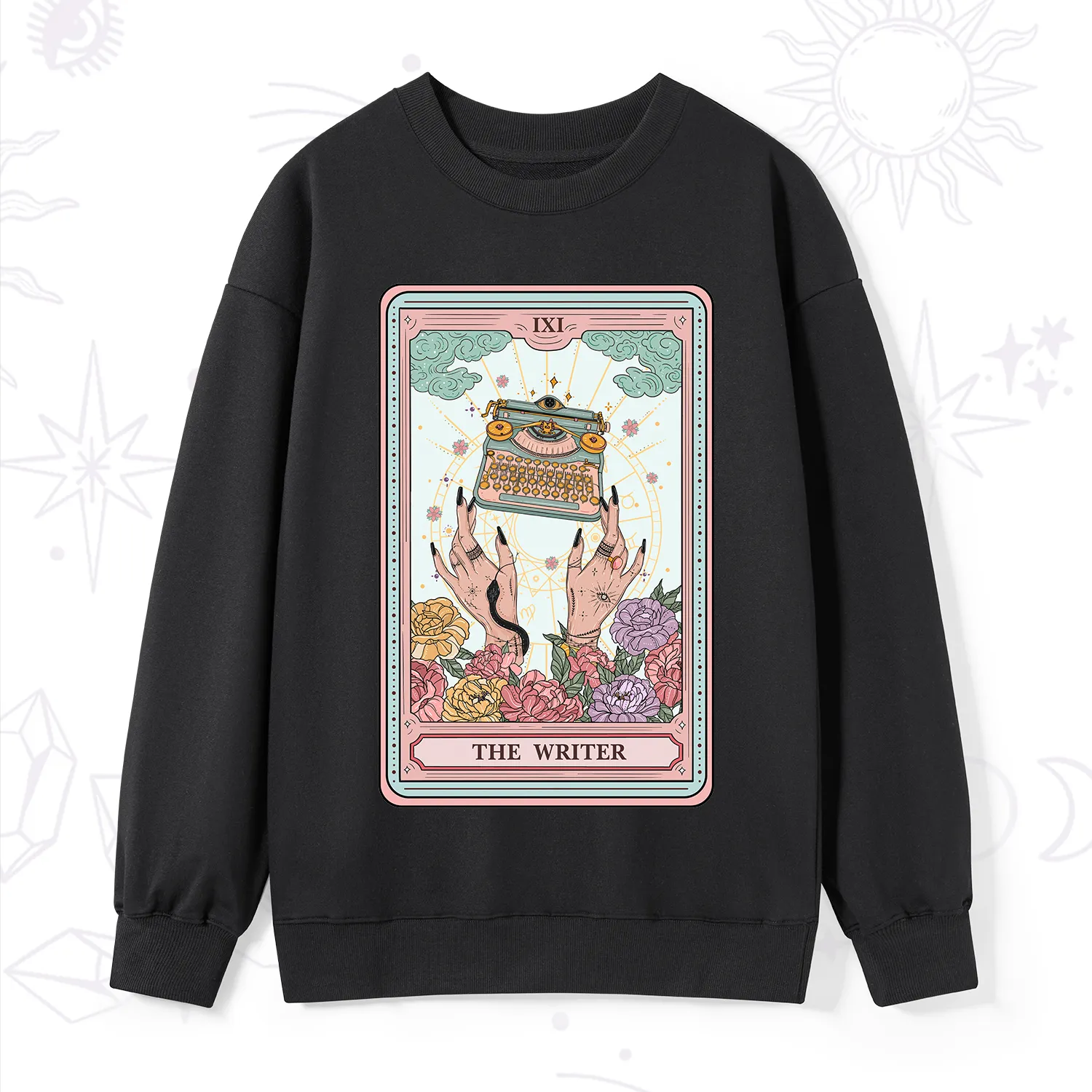 Purplehecate The Writer Tarot Card Sweatshirt