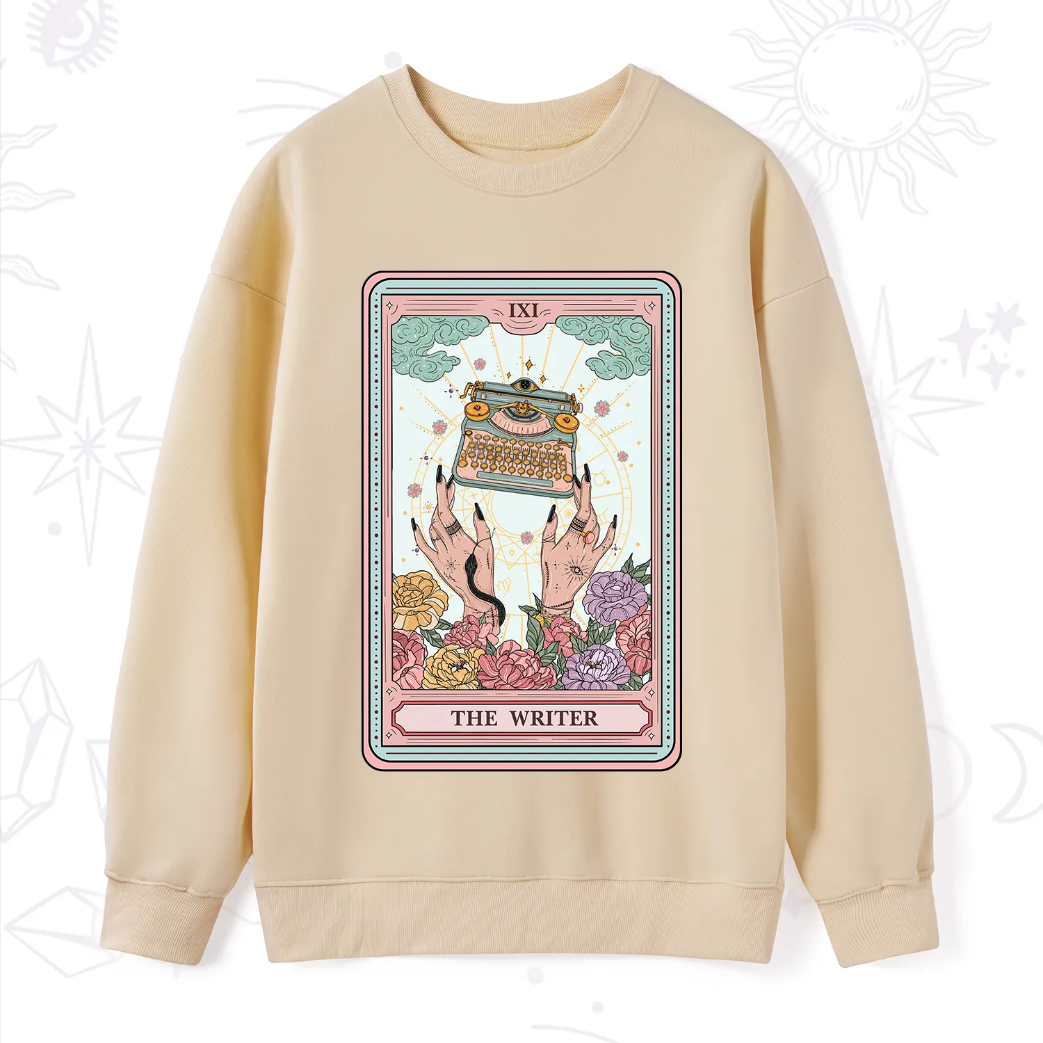 Purplehecate The Writer Tarot Card Sweatshirt