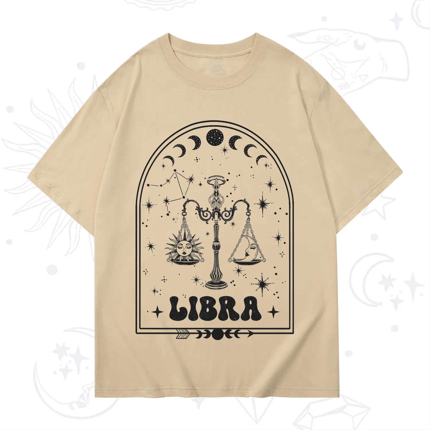 Purplehecate Zodiac Libra Under the Stars T-Shirt