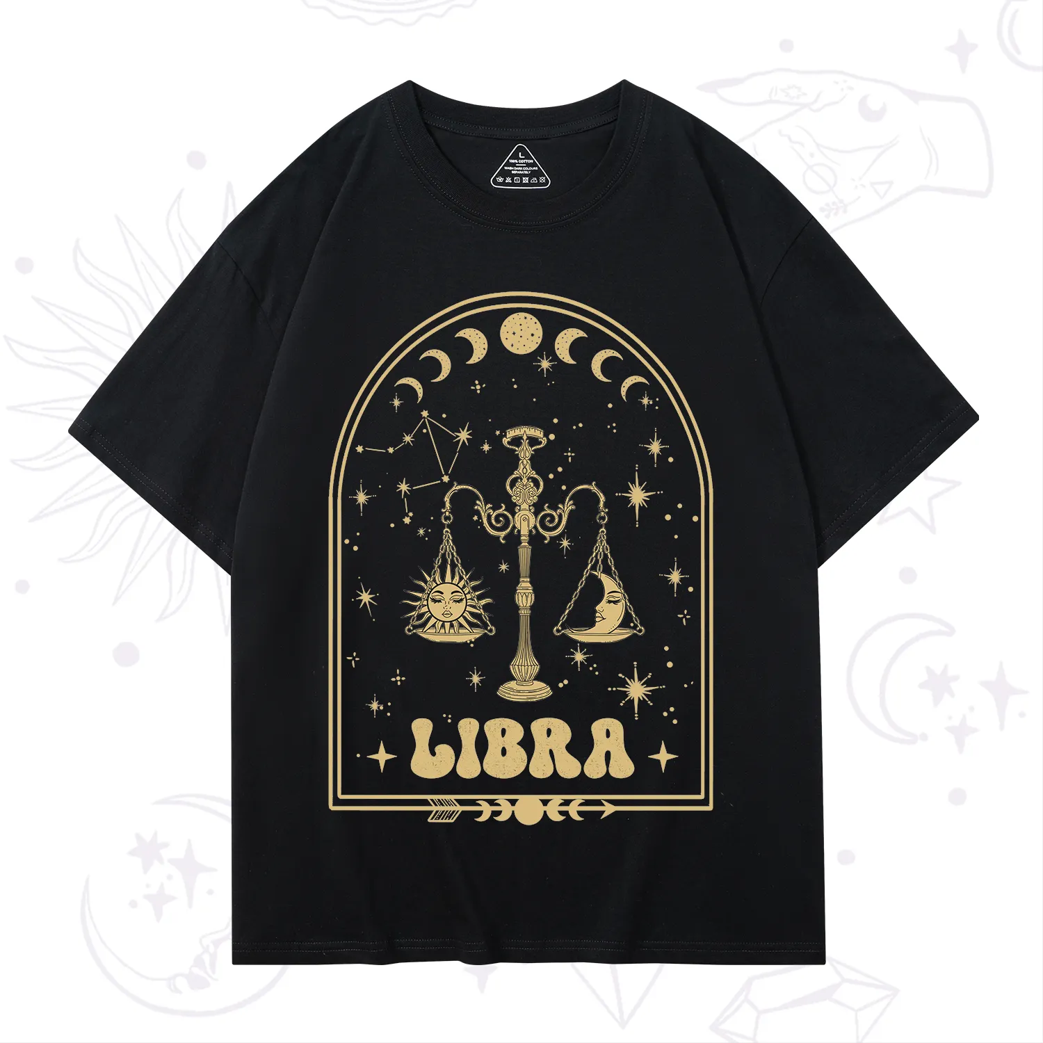 Purplehecate Zodiac Libra Under the Stars T-Shirt