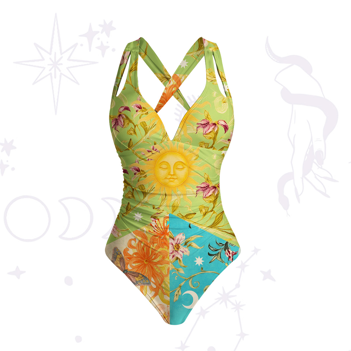 Purplehecate Sun Garden One-Piece Swimsuit