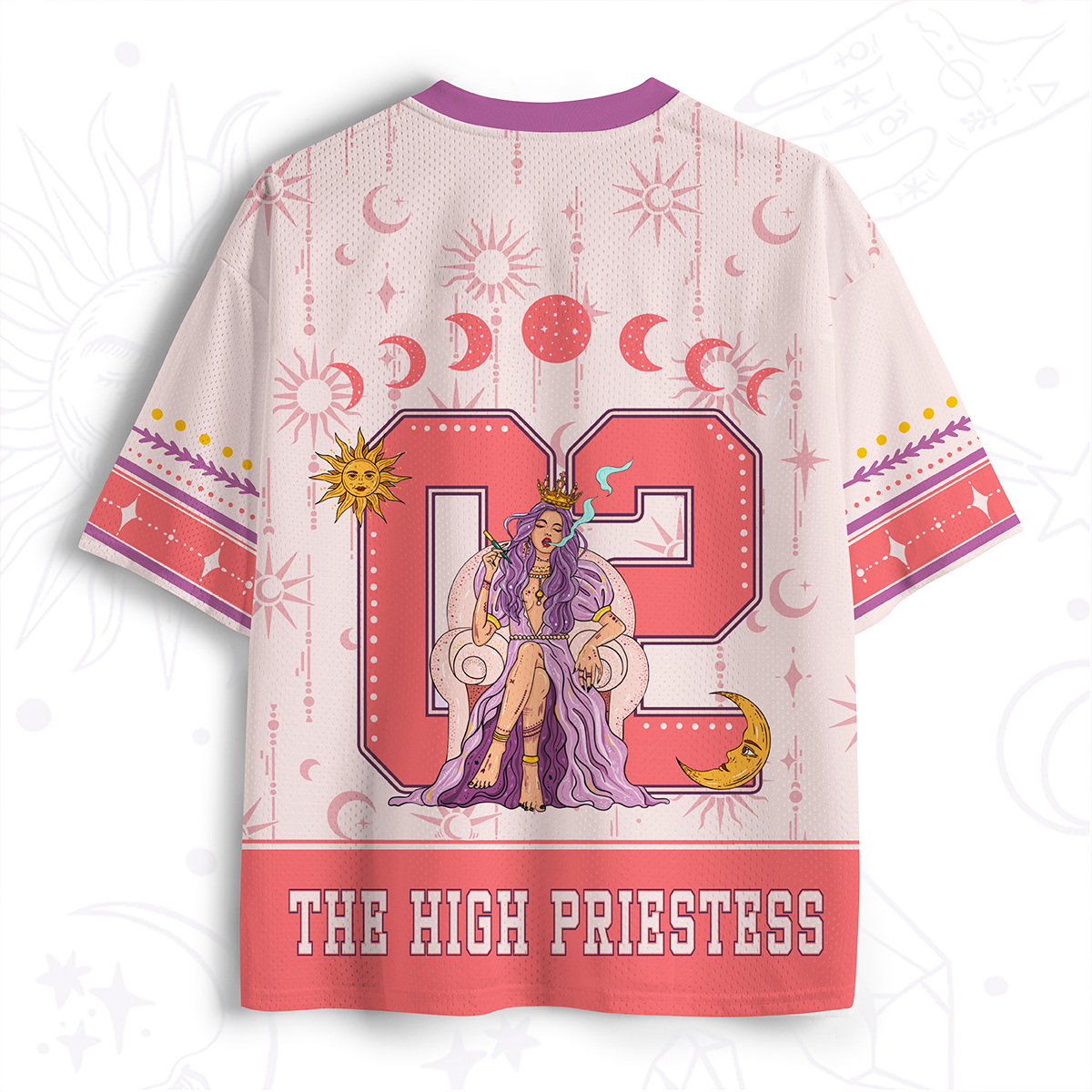 Purplehecate Arcana 02 The High Priestess Mesh Jersey