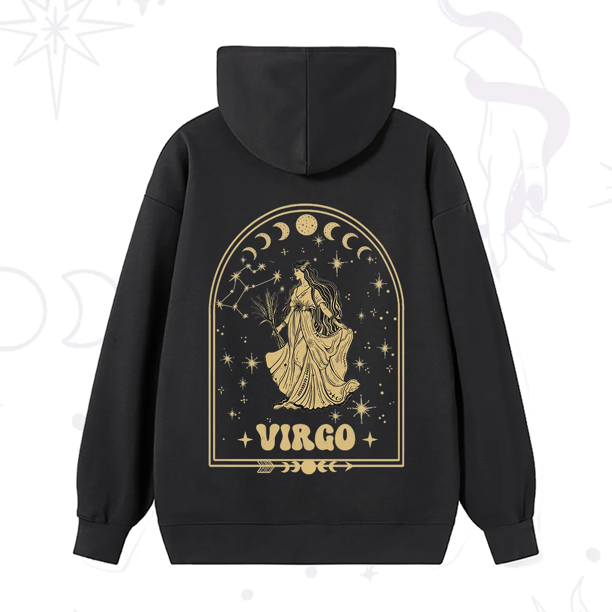 Purplehecate Zodiac Virgo Under the Stars Hoodie