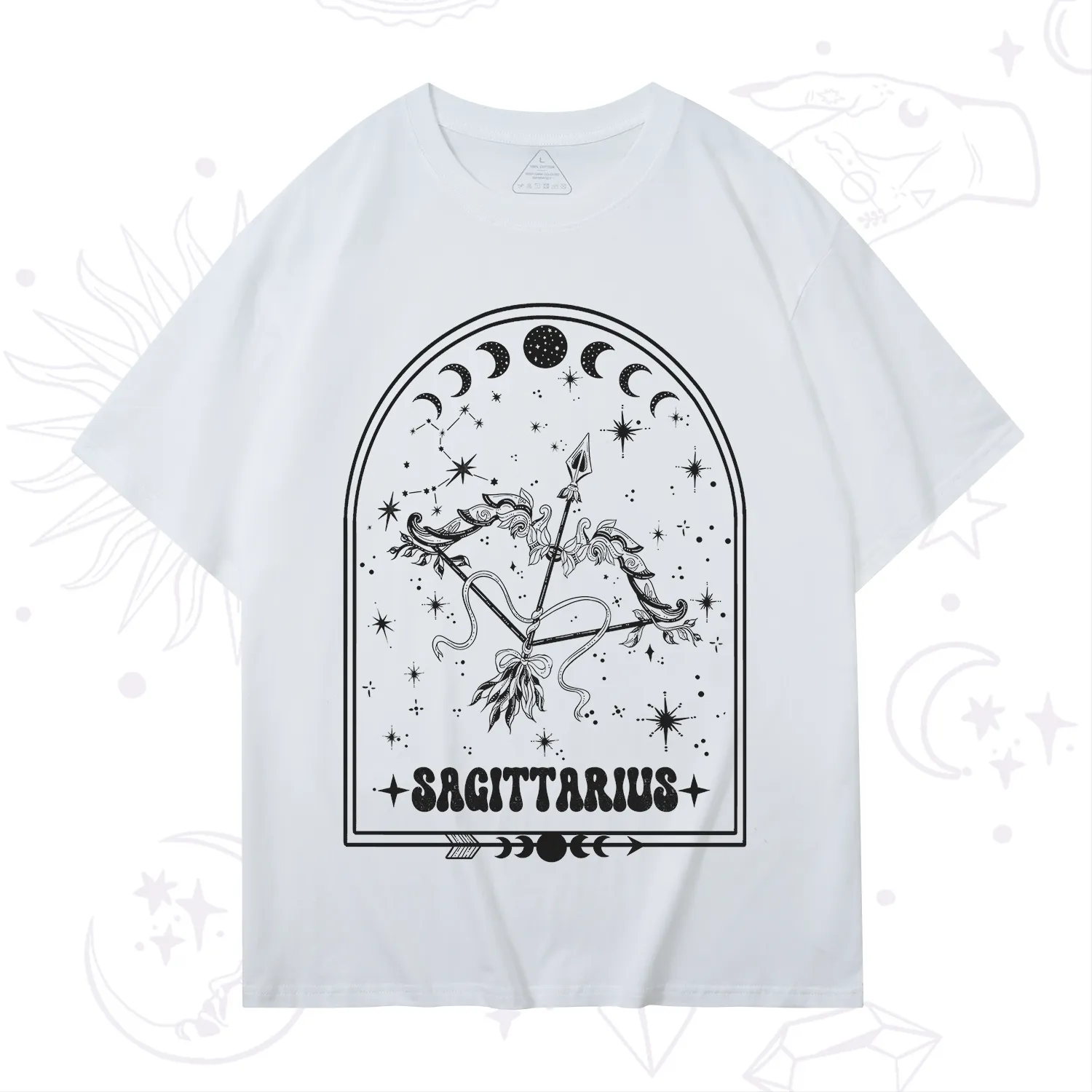 Purplehecate Zodiac Sagittarius Under the Stars T-Shirt