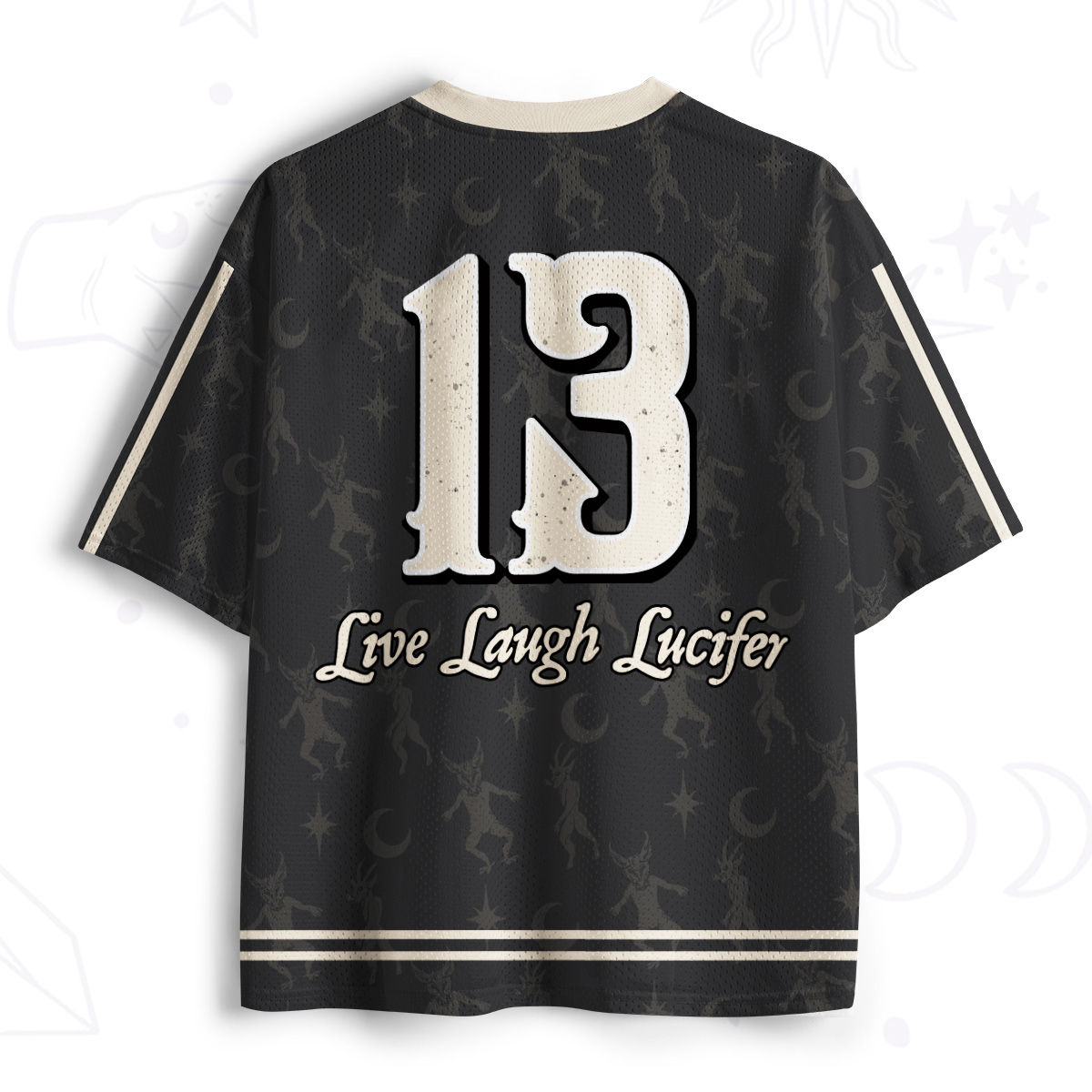 Purplehecate Live Laugh Lucifer With Wicked Delight One Mesh Jersey