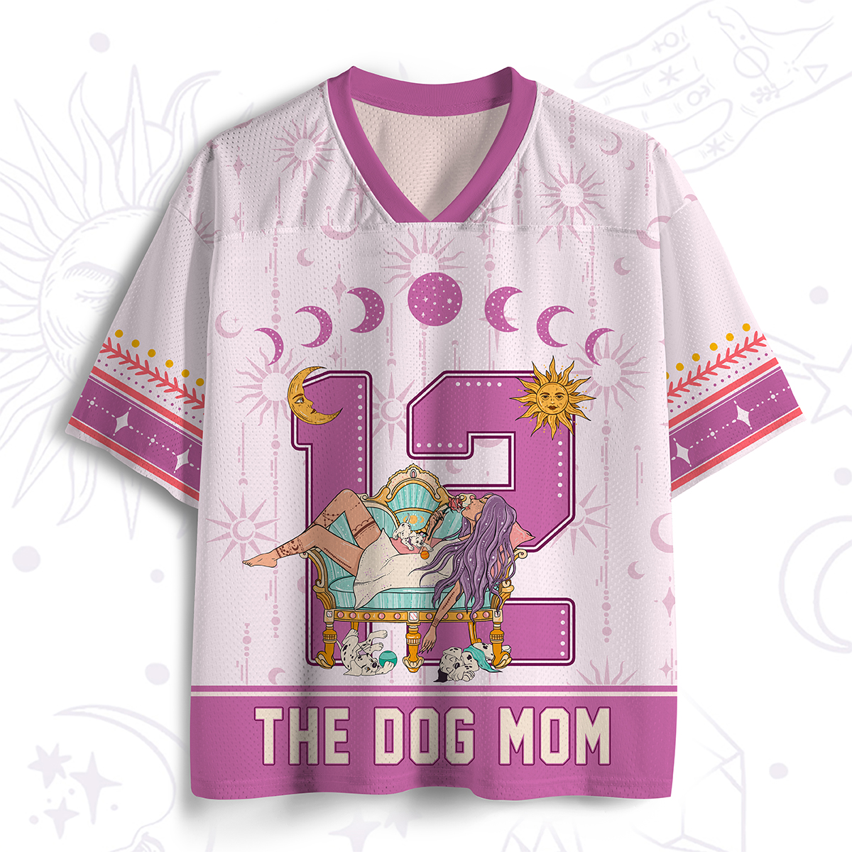 Purplehecate Arcana 12 The Cat Mom Mesh Jersey