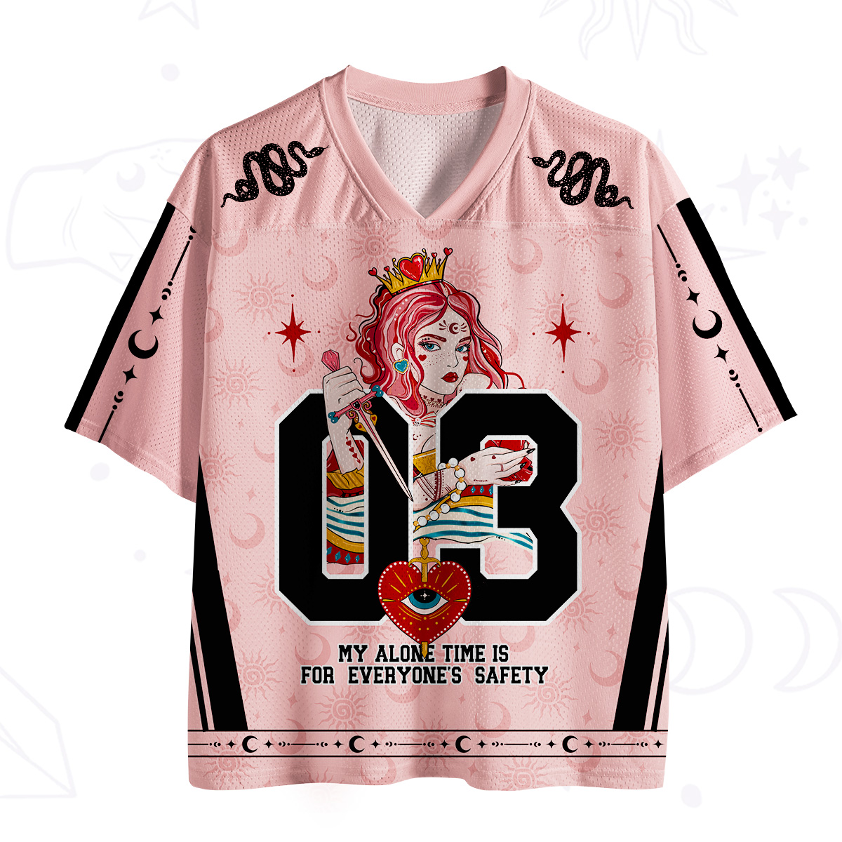 Purplehecate My Alone Time Is For Everyone's Safety Mesh Jersey