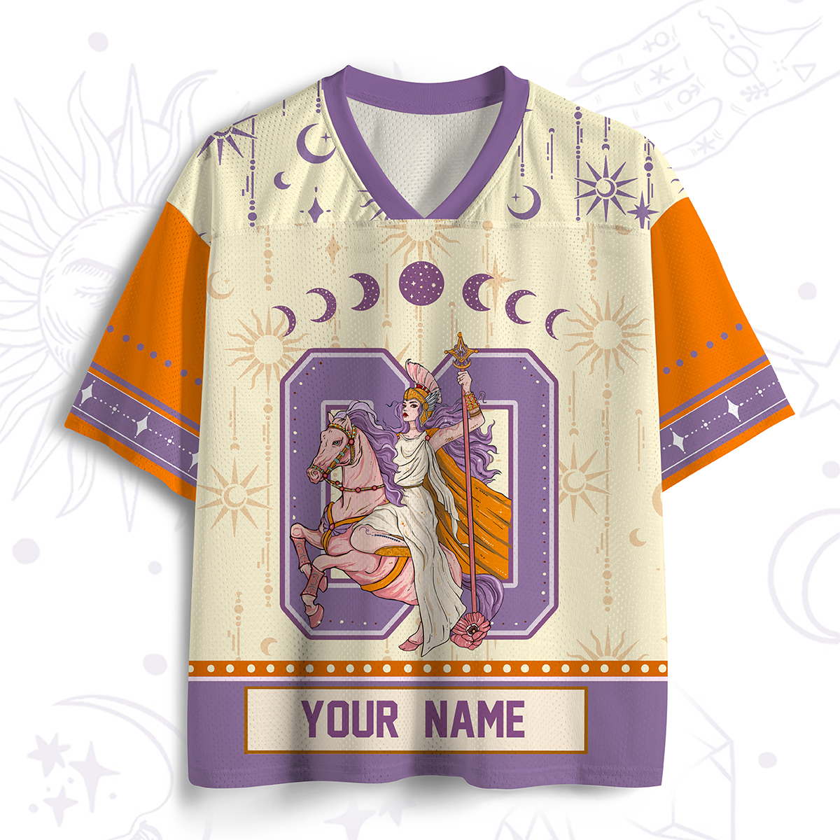 Personalized Purplehecate Arcana 11 The Audacity Mesh Jersey