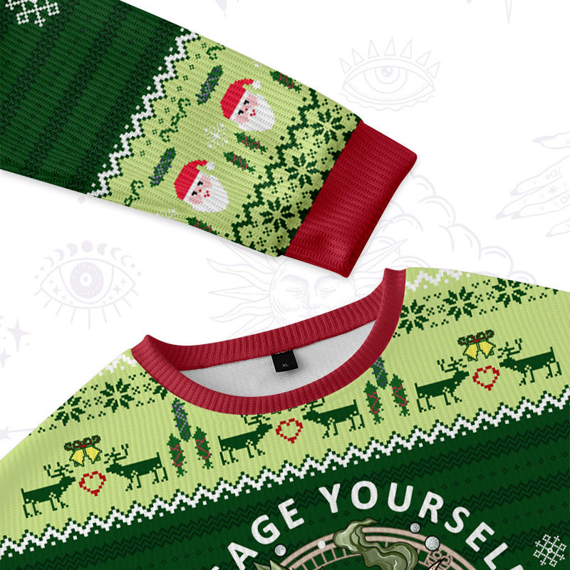 Purplehecate Go Sage Yourself Ugly Christmas Sweater