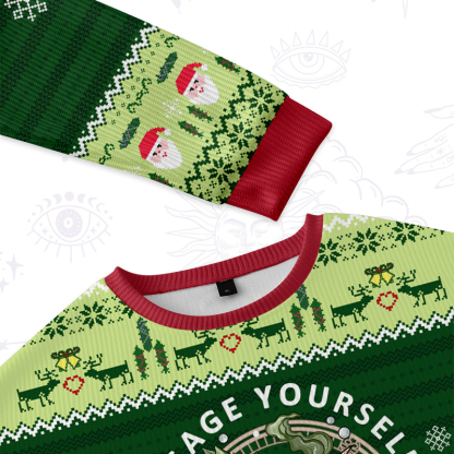 Purplehecate Go Sage Yourself Ugly Christmas Sweater