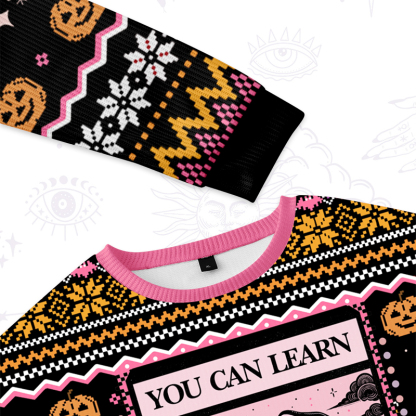 Purplehecate The You Can Learn Latte Art Ugly Halloween Sweatshirts