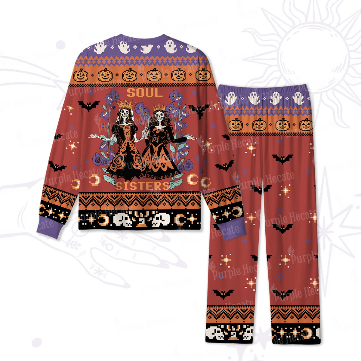 Purplehecate Soul Sister Halloween Pajamas
