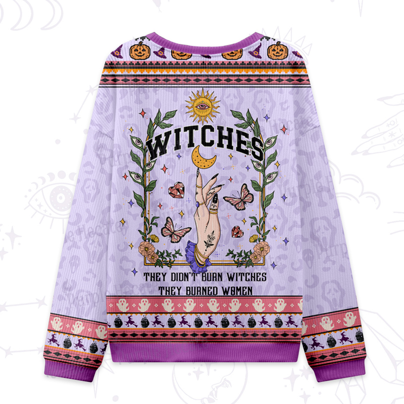 Purplehecate They Didn't Burn Witches They Burned Ugly Halloween Sweatshirts