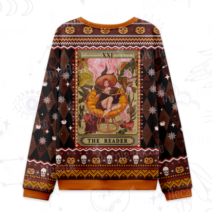 Purplehecate The Reader Tarot Card Ugly Halloween Sweatshirts