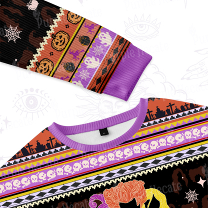 Purplehecate The Witchling Sister Ugly Halloween Sweatshirts