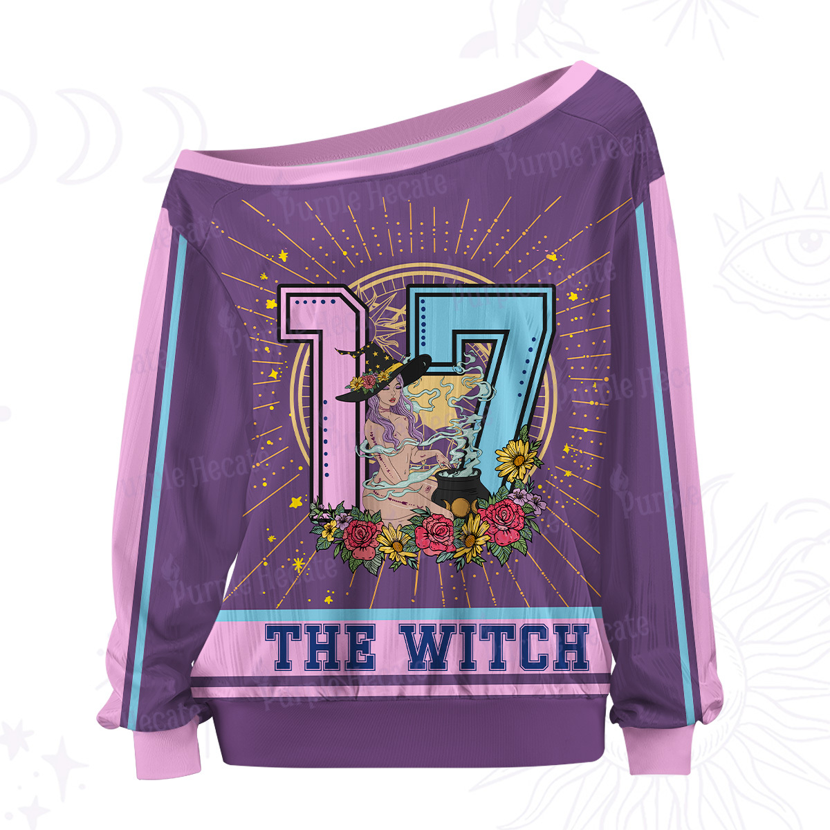 Purplehecate Arcana 17 The Witch Off The Shoulder Graphic Jersey