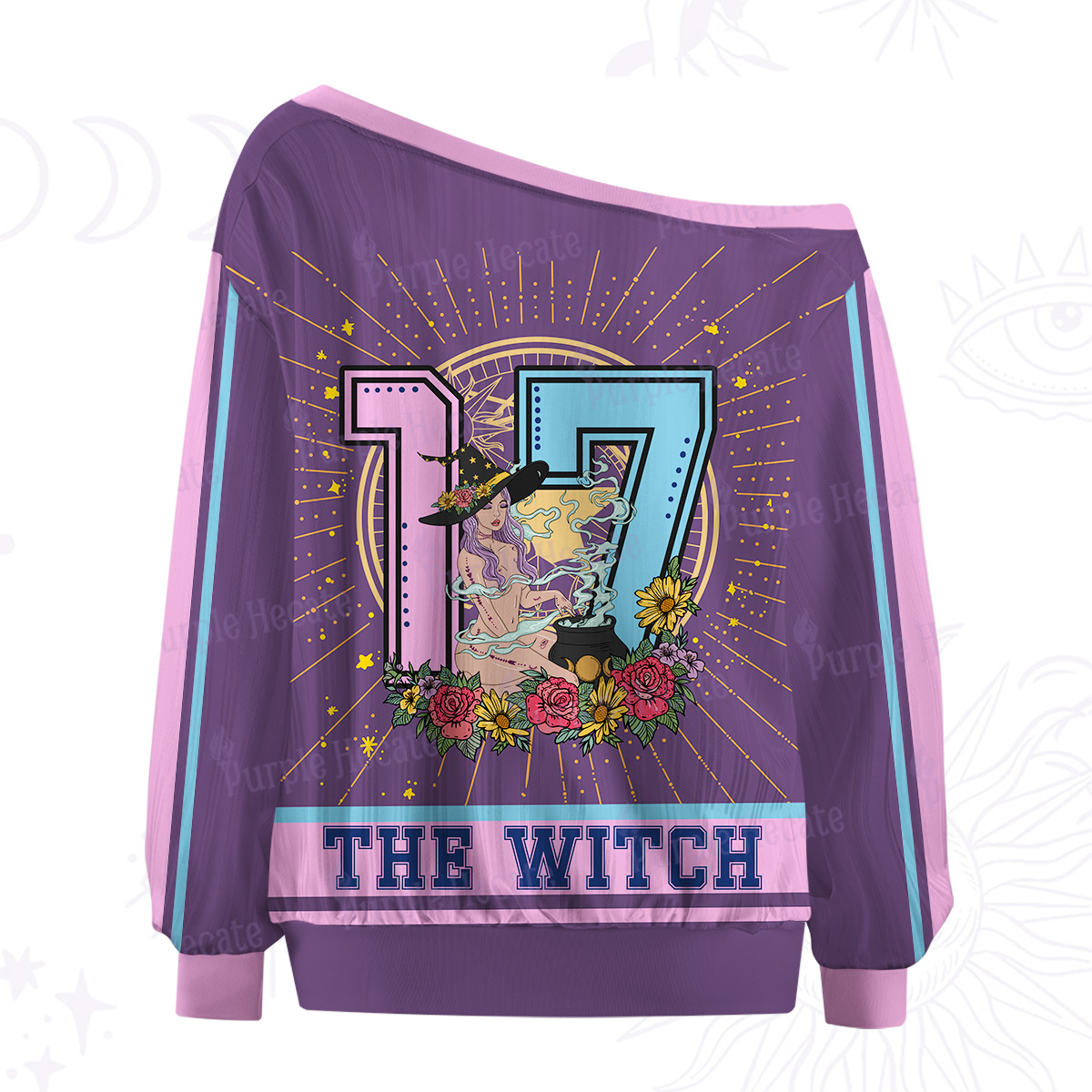 Purplehecate Arcana 17 The Witch Off The Shoulder Graphic Jersey