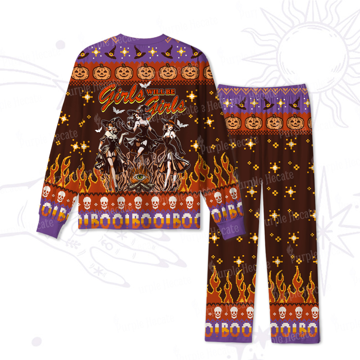 Purplehecate Girls Will Be Girls Halloween Pajamas