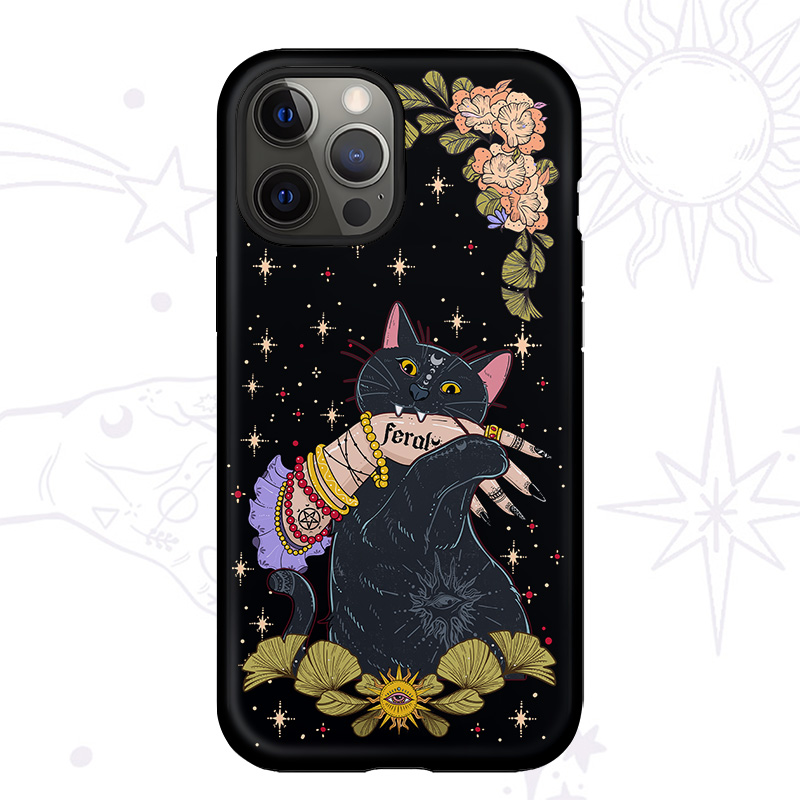 Purplehecate Feral Cat Phone Case