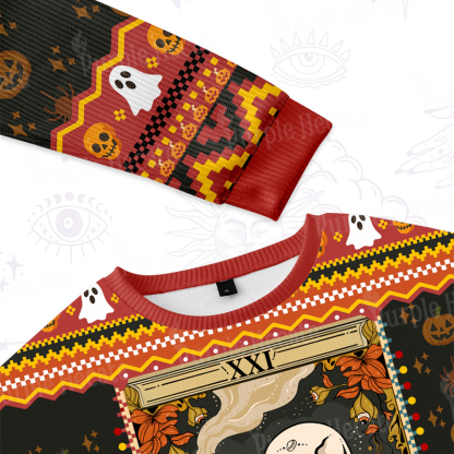 Purplehecate The Staying Alive Tarot Card Ugly Halloween Sweatshirts