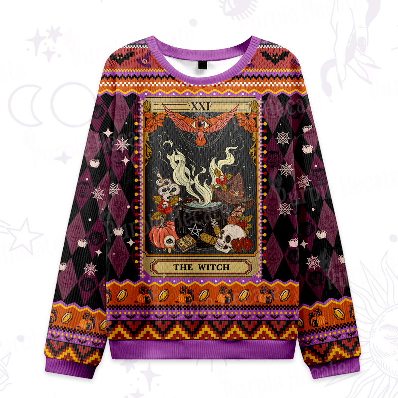 Purplehecate The Witch Magical Tarot Ugly Halloween Sweatshirts