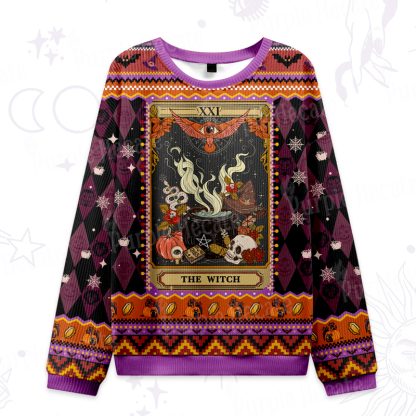 Purplehecate The Witch Magical Tarot Ugly Halloween Sweatshirts