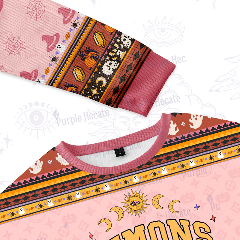 Purplehecate You're Never Alone If You Have Demons Ugly Halloween Sweatshirts