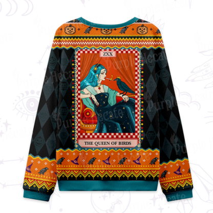 Purplehecate The Queen Of Birds Tarot Ugly Halloween Sweatshirts