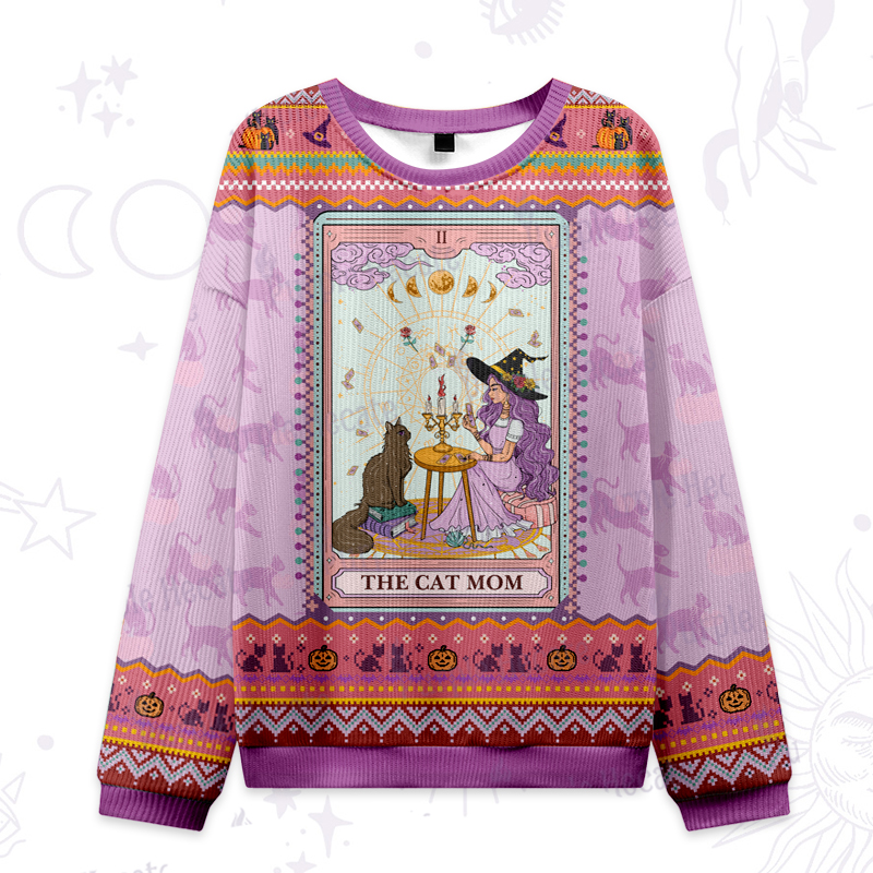 Purplehecate The Cat Witch Mom Tarot Ugly Halloween Sweatshirts