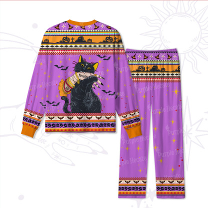 Purplehecate Feral Cat Halloween Pajamas