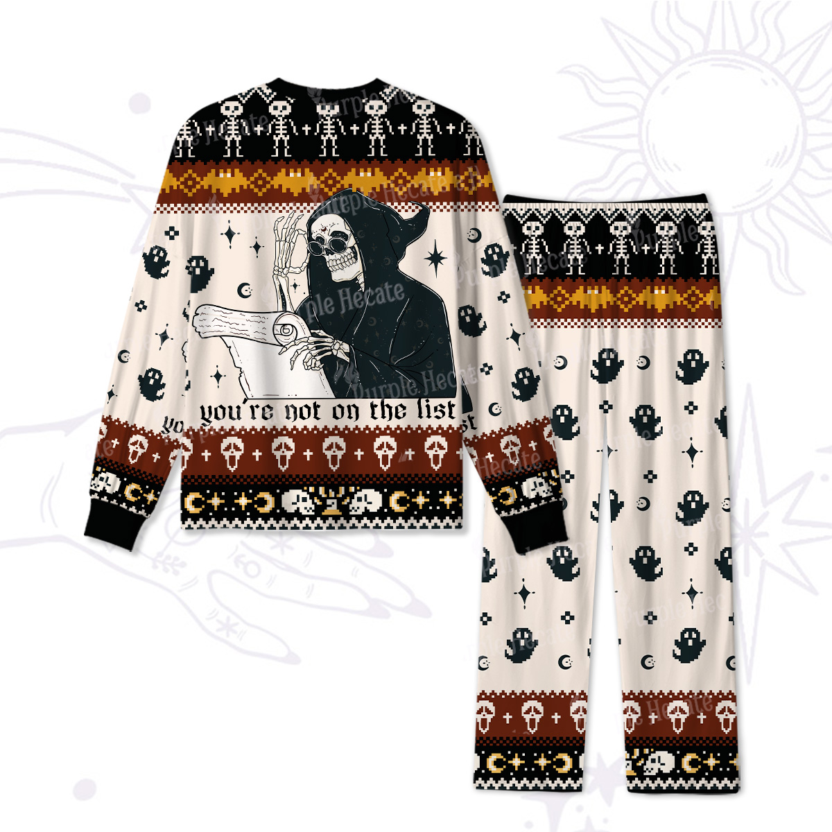 Purplehecate You're Not On The List Halloween Pajamas