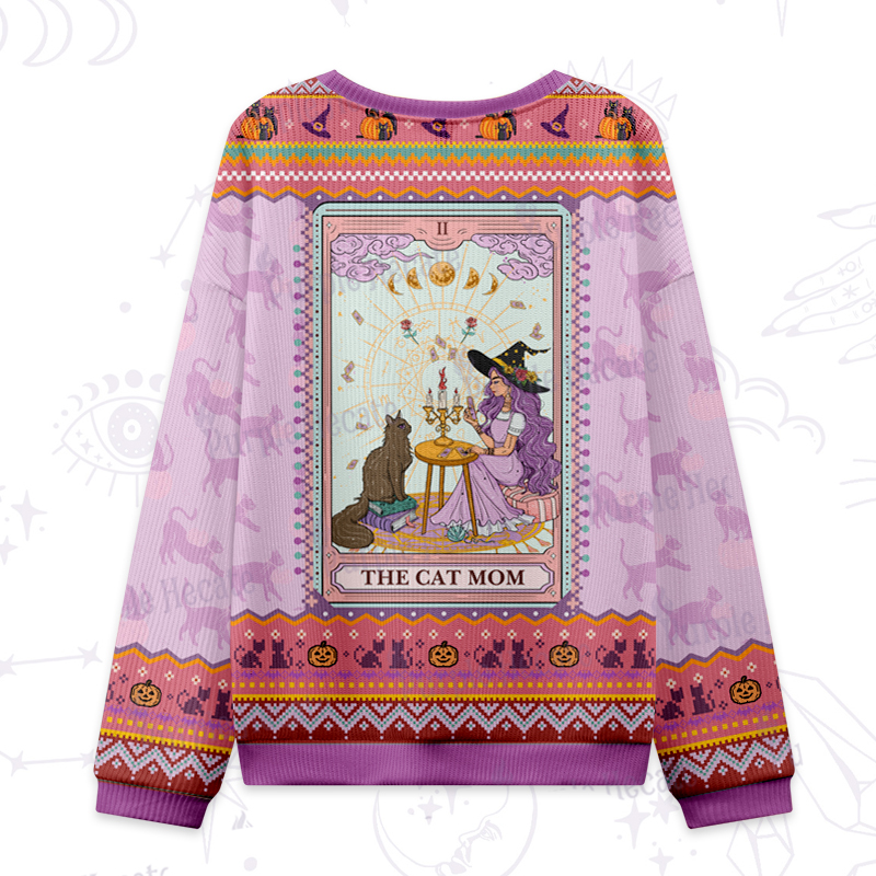 Purplehecate The Cat Witch Mom Tarot Ugly Halloween Sweatshirts