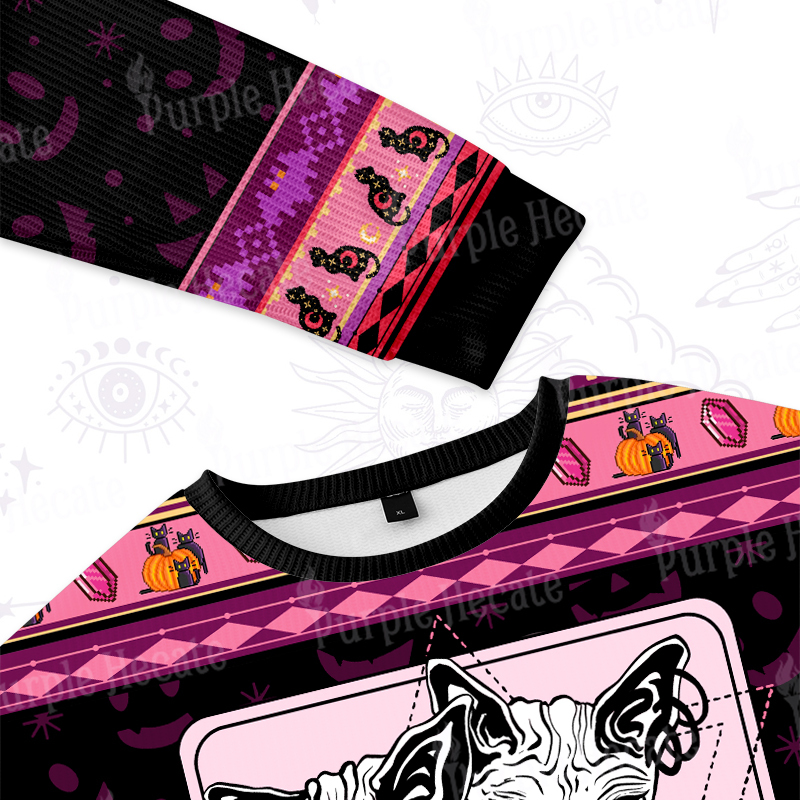 Purplehecate The Cat Goddess Bastet Ugly Halloween Sweatshirts