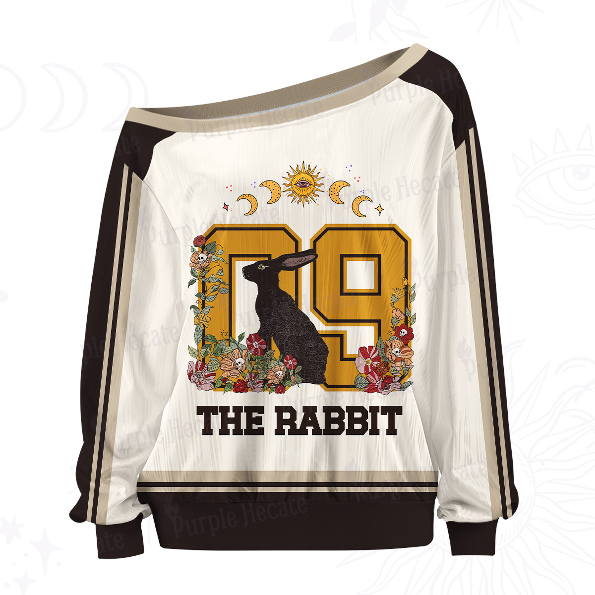 Purplehecate The Rabbit Off The Shoulder Graphic Jersey