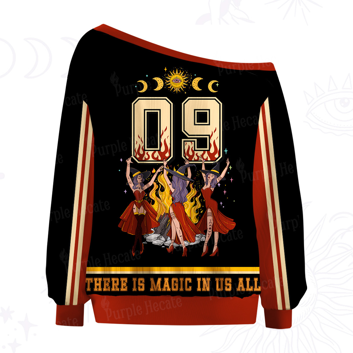 Purplehecate There Is Magic In Us All Off The Shoulder Graphic Jersey