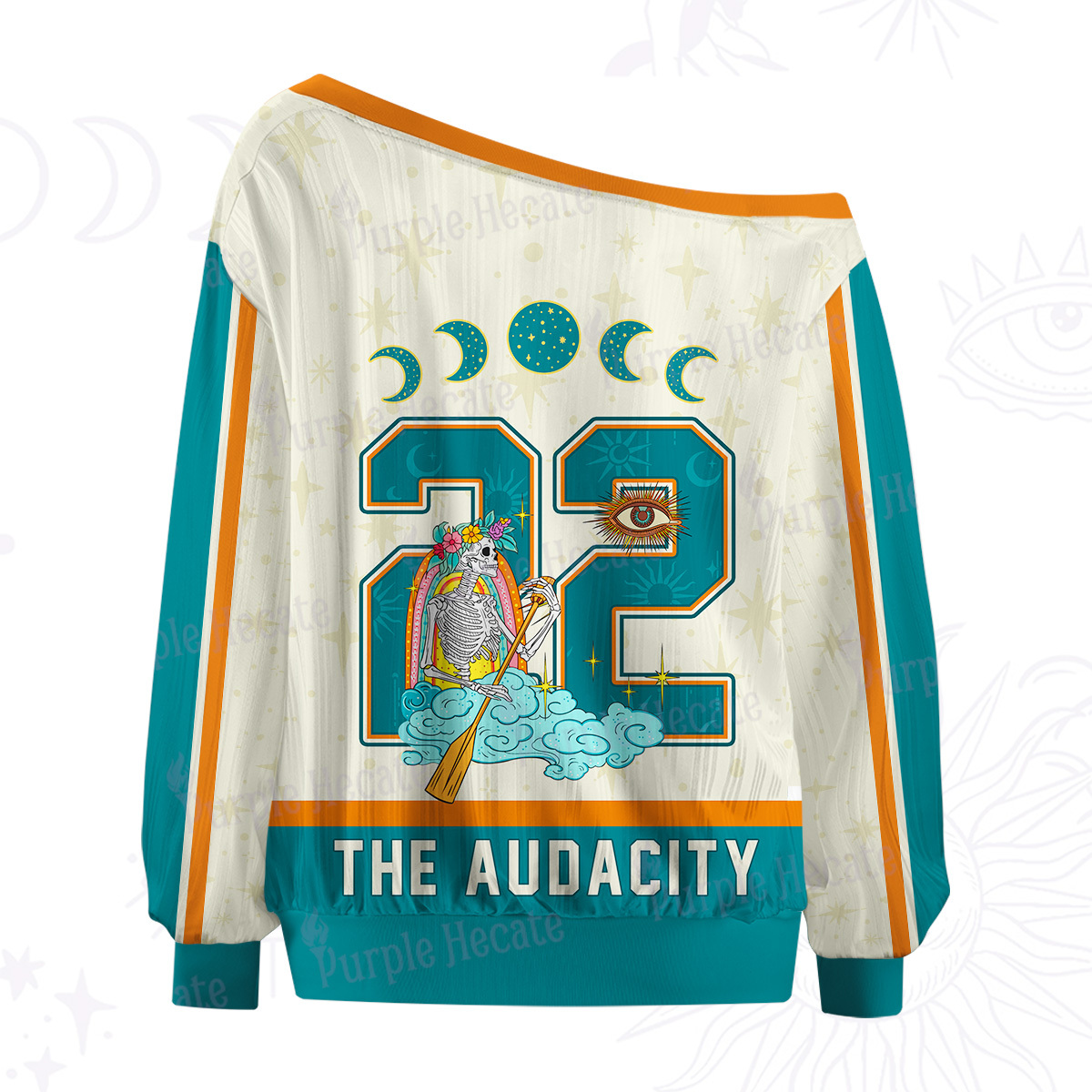 Purplehecate The Audacity Off The Shoulder Graphic Jersey